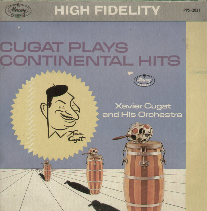 Cugat Plays Continental Hits — LP vinyl record cover
