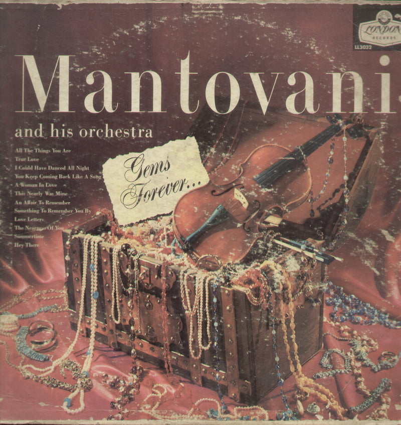 Mantovani and His Orchestra — LP vinyl record cover