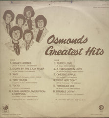 Osmonds Greatest Hits - English Bollywood Vinyl LP