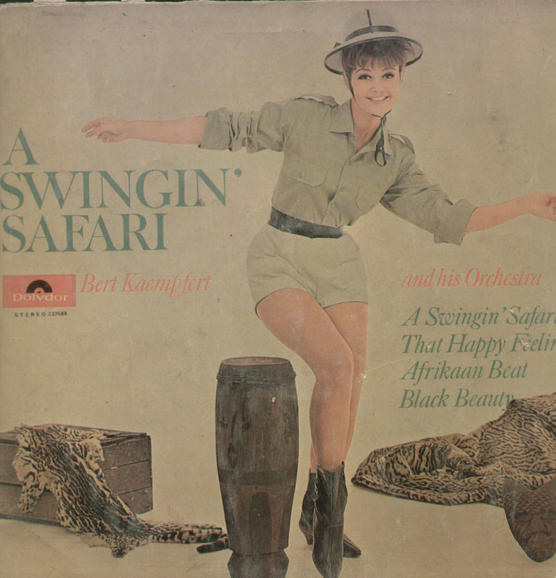 A Swingin Safari Bert Kaemfert And His Orchestra — 1962 LP vinyl record cover