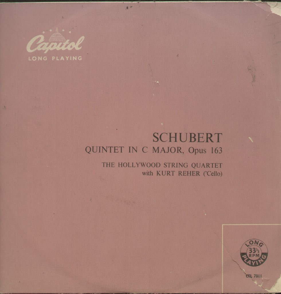 Schubert Quintet In C Major, Opus 163 - English Bollywood Vinyl LP