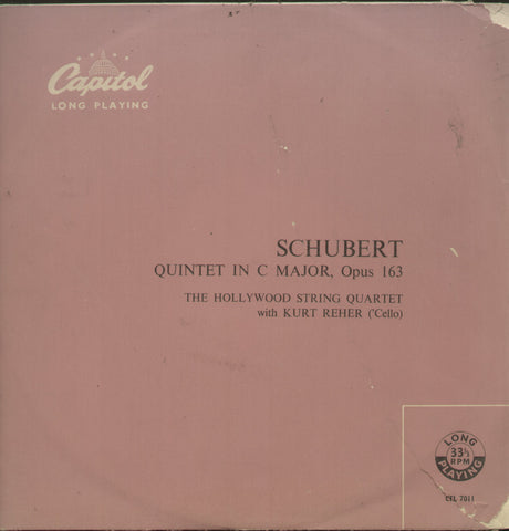 Schubert Quintet In C Major, Opus 163 - English Bollywood Vinyl LP