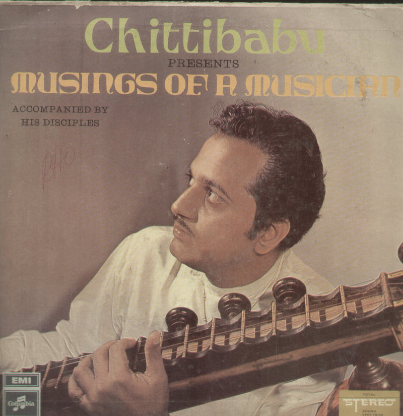 Chittibabu Musings Of A Musician — instrumental LP vinyl record cover