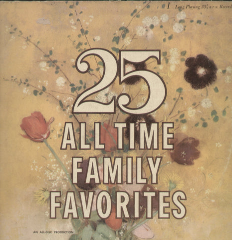 25 All Times Family Favorites - English Bollywood Vinyl LP