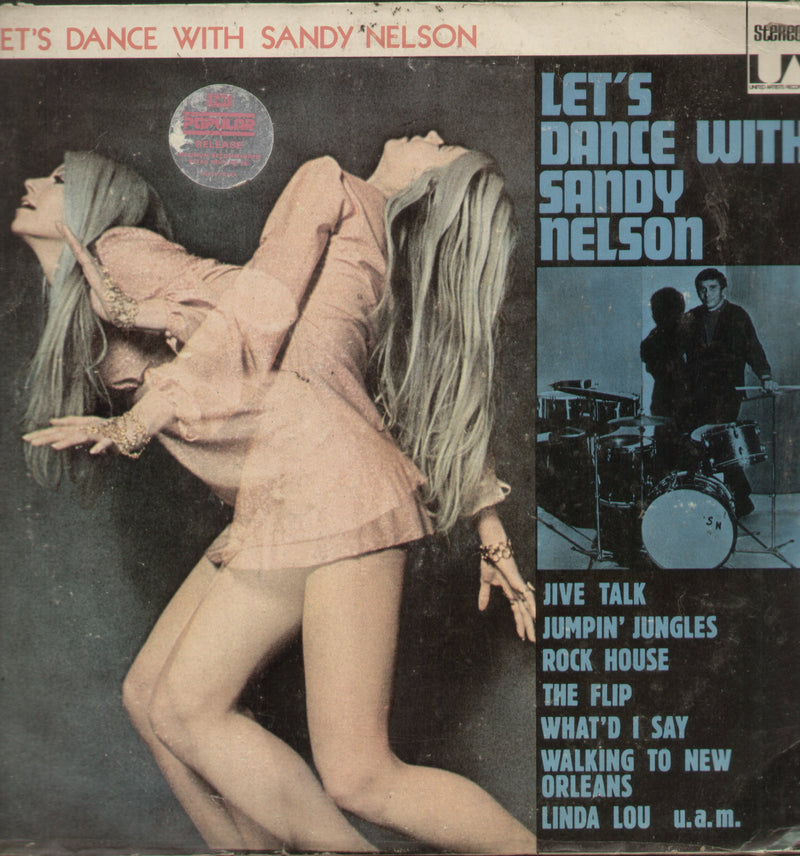 Lets Dance With Sandy Nelson — LP vinyl record cover