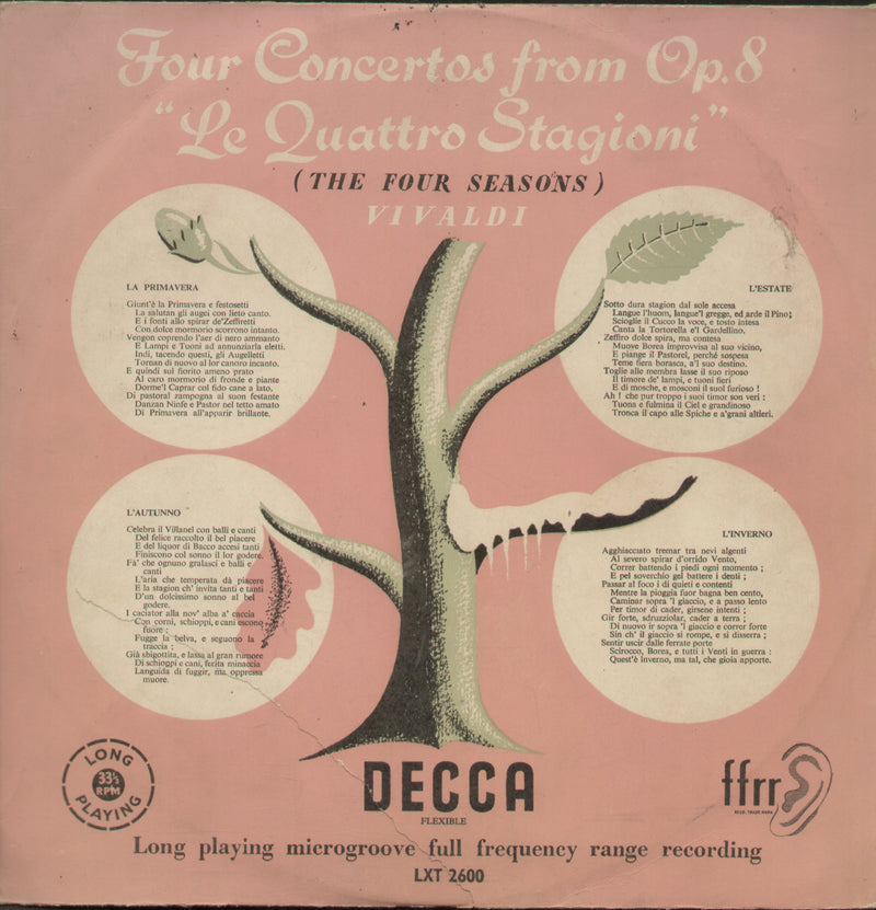 Four Concertos From Op.8 — LP vinyl record cover
