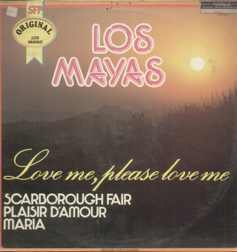 Los Mayas Love Me Please Love Me — LP vinyl record cover