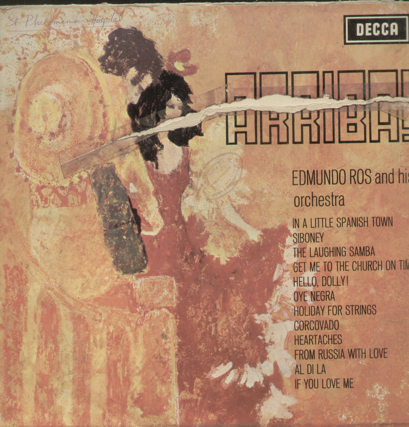 Arriba Edmundo Ros And His Orchestra — LP vinyl record cover