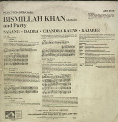 Bismillah Khan - Classical Bollywood Vinyl LP