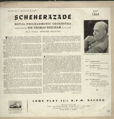 Scheherazade - English Bollywood Vinyl LP