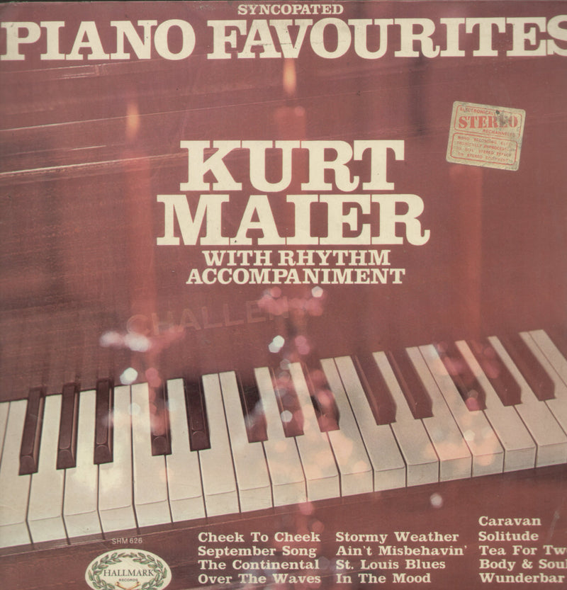Piano Favourites — instrumental LP vinyl record cover