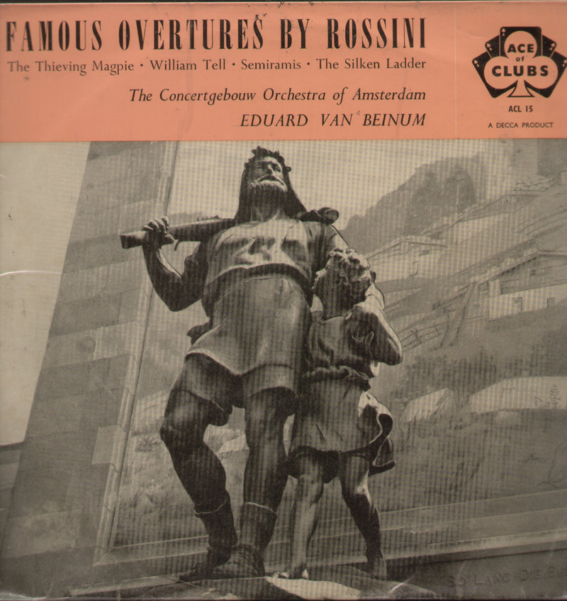 Famous Overtures By Rossini — LP vinyl record cover