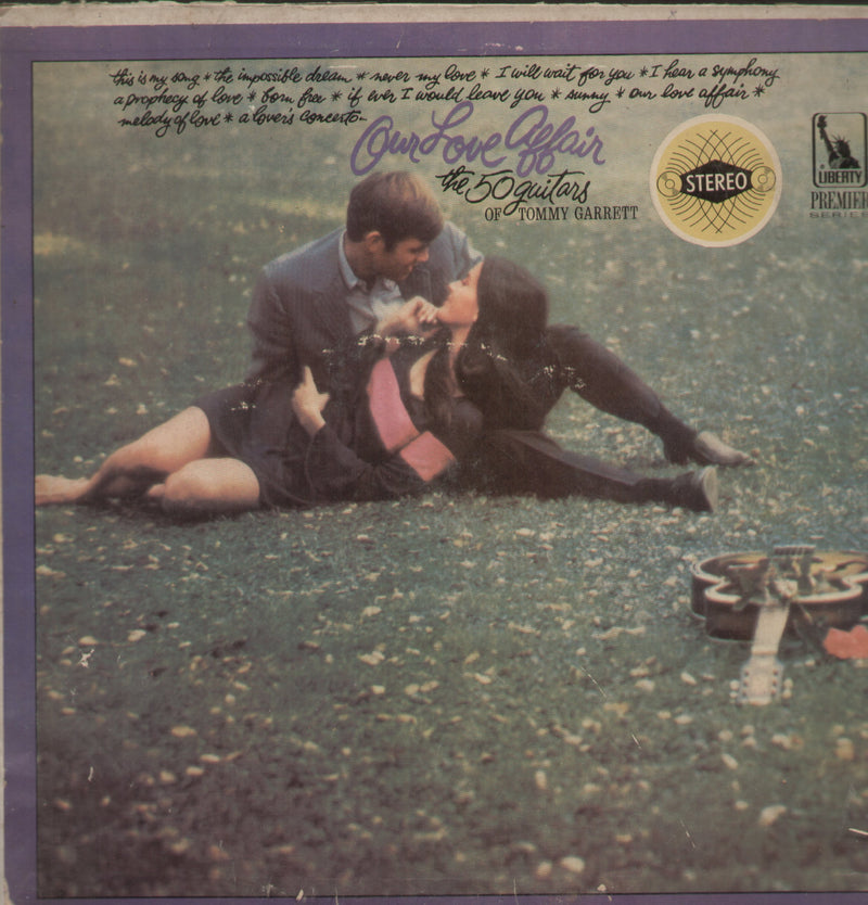 Our Love Affair by 50 Guitars of Tommy Garrett — LP vinyl record cover