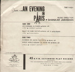 An Evening In Paris - Hindi Bollywood Vinyl EP