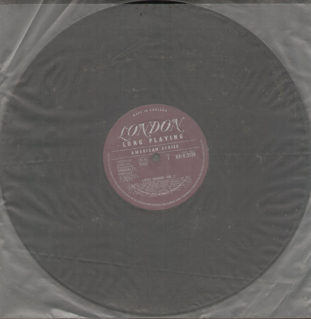 Little Richard Vol. 2 - English Bollywood Vinyl LP - No Sleeve