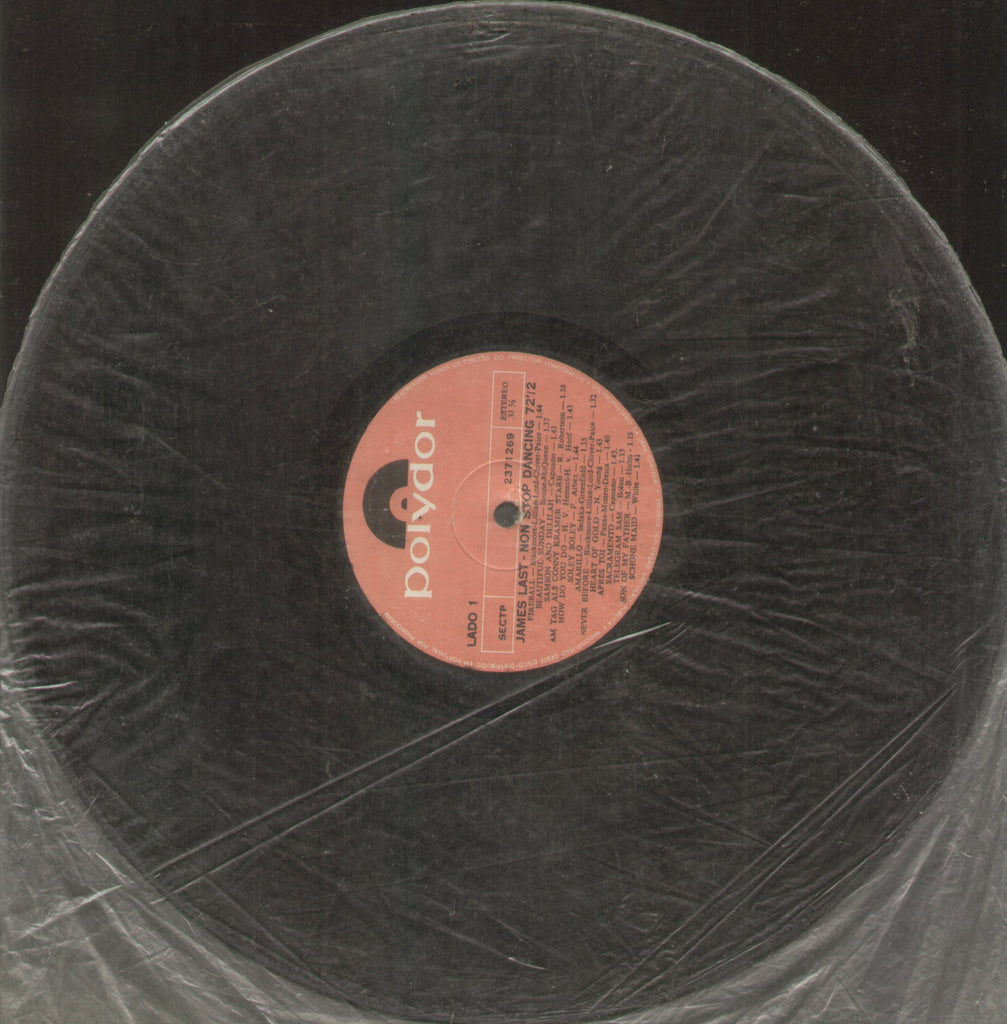 James Last Non Stop Dancing 72'/2 - English Bollywood Vinyl LP - No Sleeve