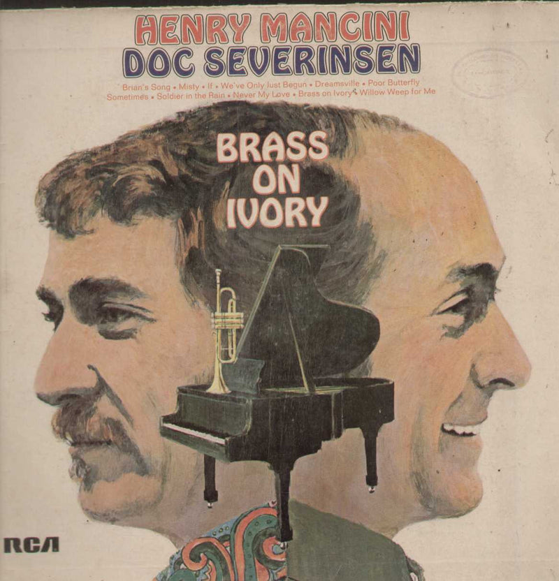 Brass On Ivory 1972 by Henry Mancini/Doc Severinsen — 1972 LP vinyl record cover