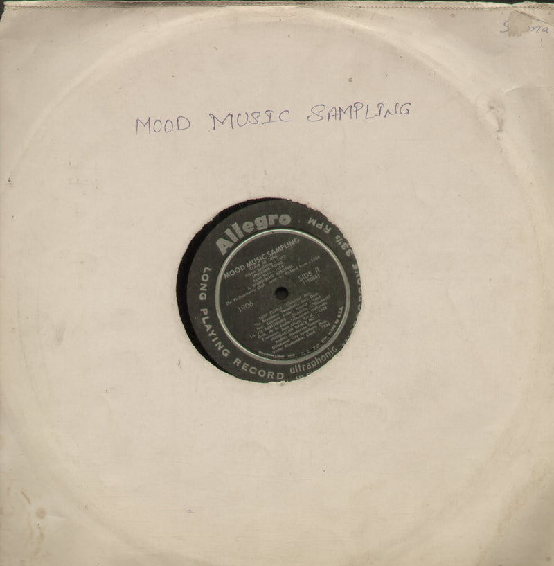 No Sleeve by Mood Music Sampling — LP vinyl record cover