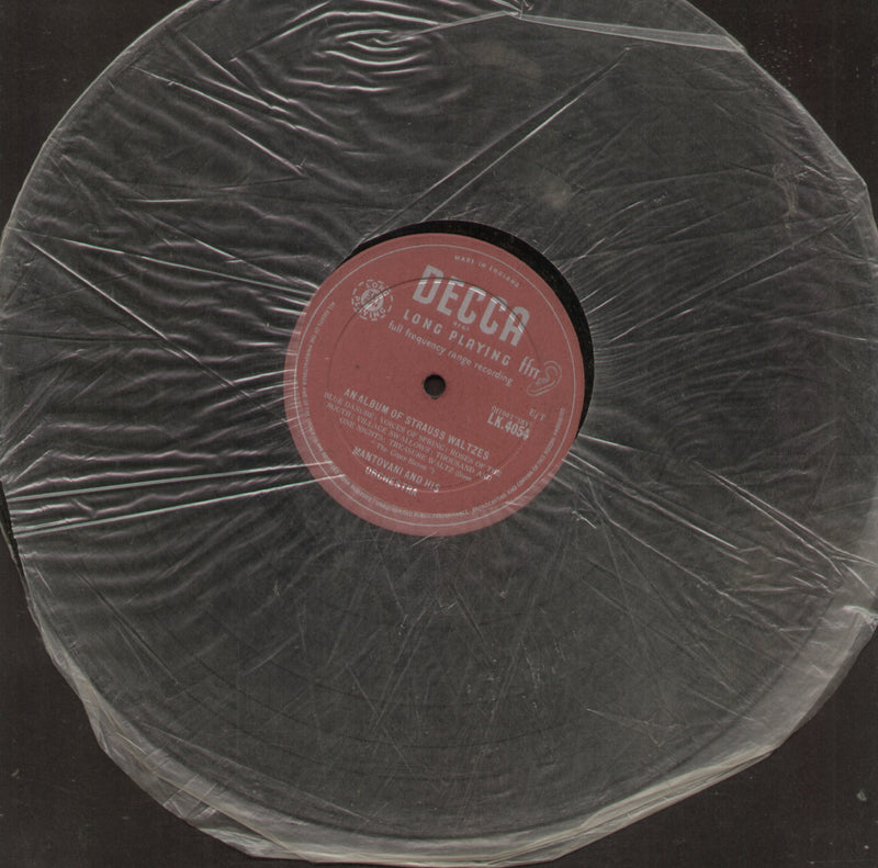 No Sleeve by An Album of Strauss Waltzes Mantovani and His Orchestra — LP vinyl record cover