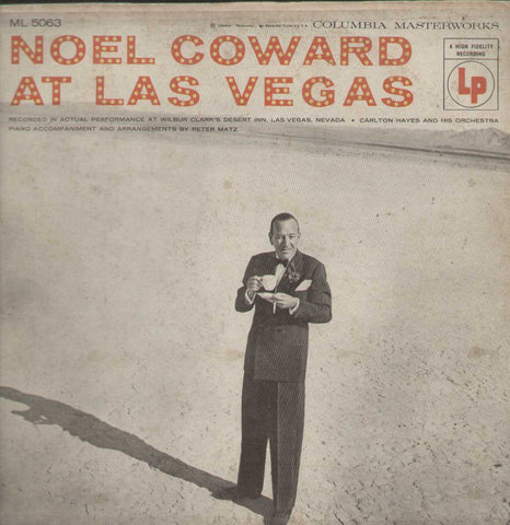 NOEL COWARD At Las Vegas Carlton Hayes Orchestra Old 1950 English Vinyl LP