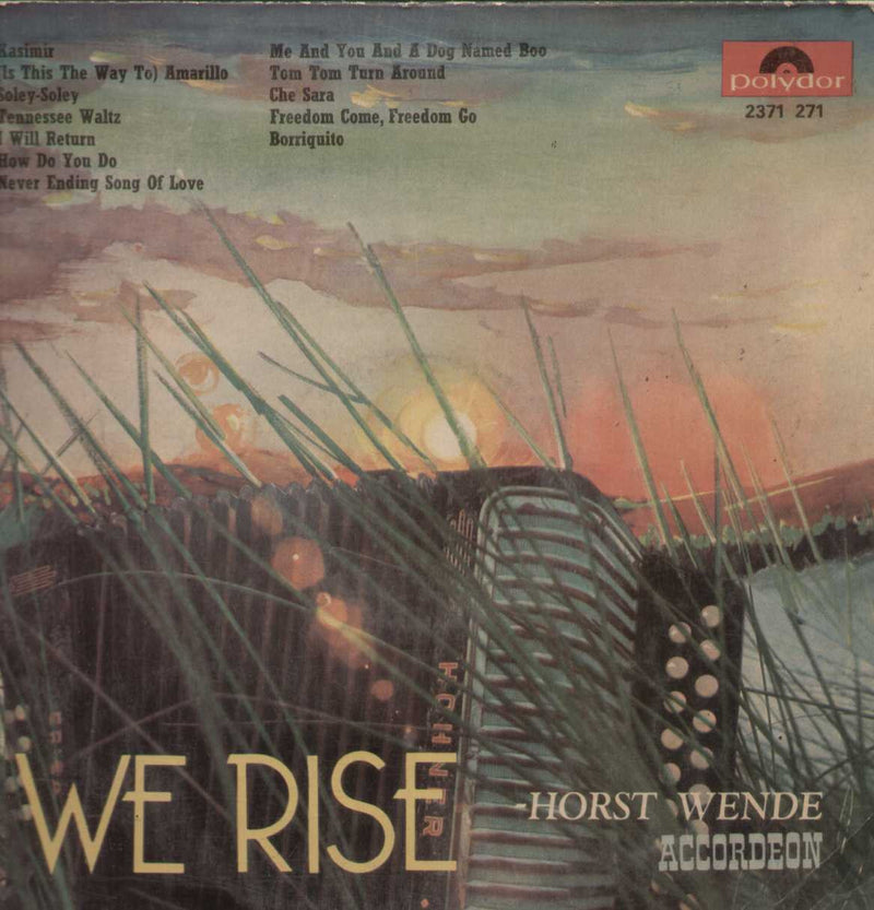 We rise horst wende accordeon — LP vinyl record cover