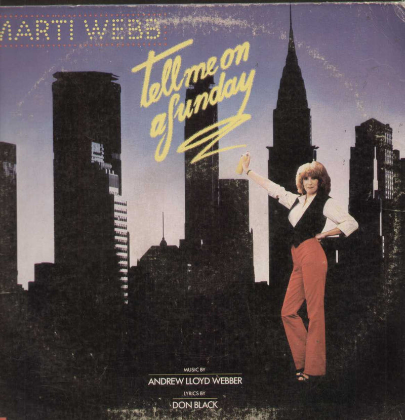 tell me on a funday Andrew Lloyd Webber Don Black Marti — LP vinyl record cover