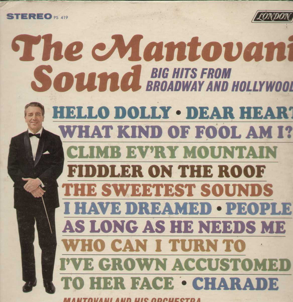 MANTOVANI THE MANTOVANI SOUND BIG HITS FROM BROADWAY AND HOLLYWOOD English Vinyl LP