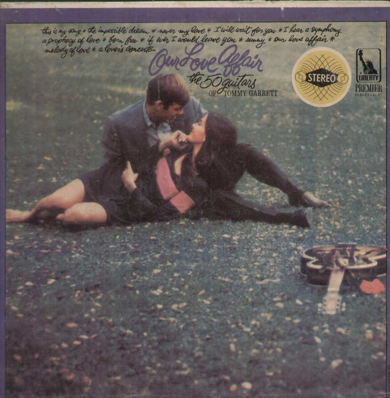 Our Love Affair by 50 Guitars of Tommy Garrett — LP vinyl record cover