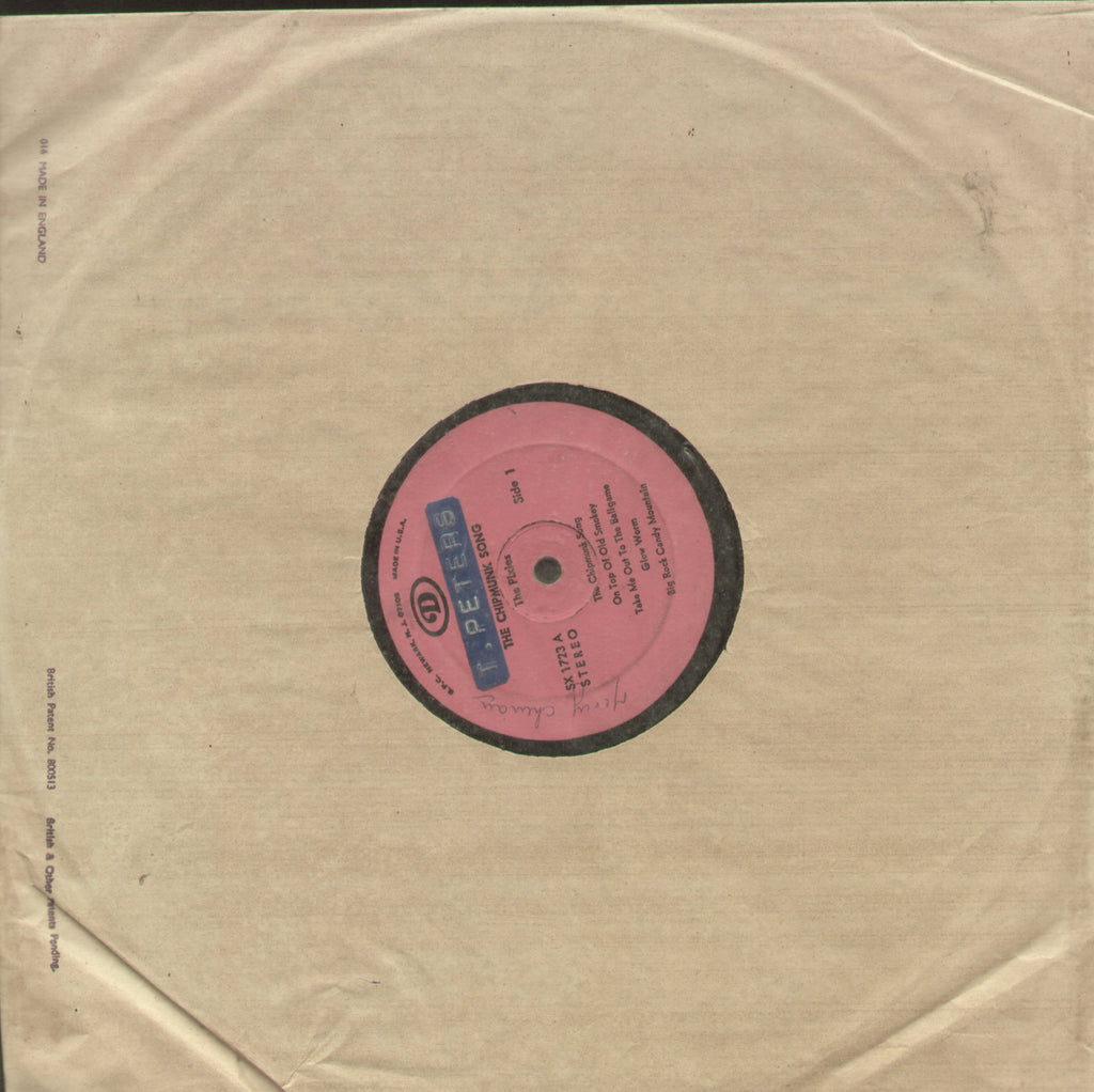 The Chipmunk Song - English Bollywood Vinyl LP - No Sleeve
