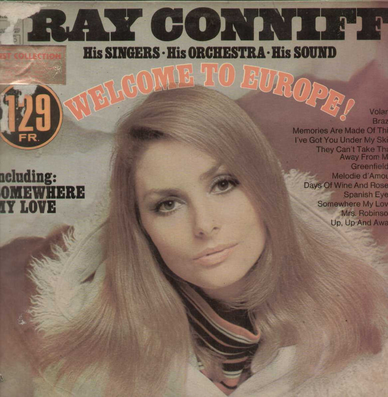 Welcome To Europe by Conniff, Ray & His Singers — LP vinyl record cover