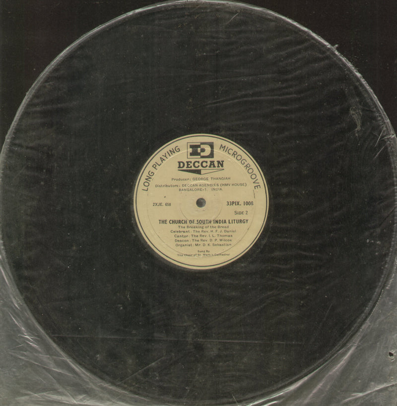 No Sleeve by The Church of South India Liturgy — devotional LP vinyl record cover