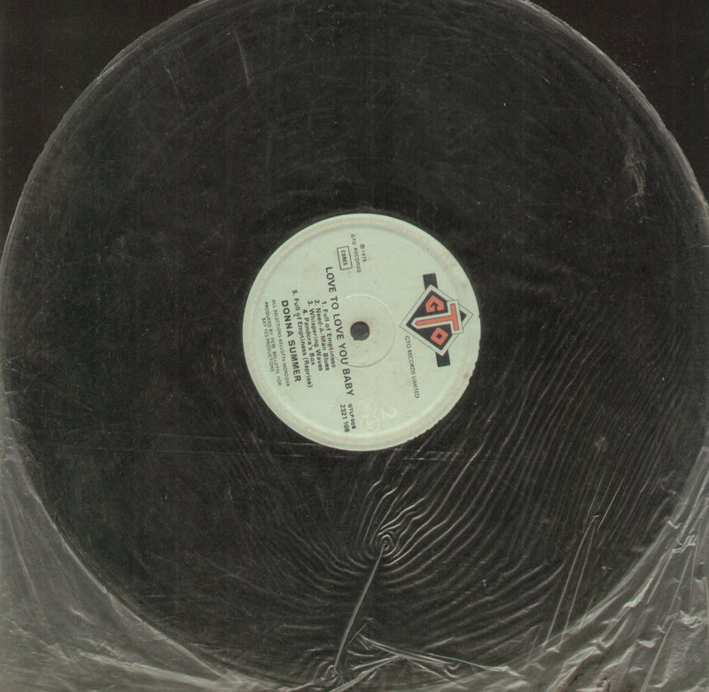 No Sleeve by Donna Summer Love To Love You Baby — LP vinyl record cover