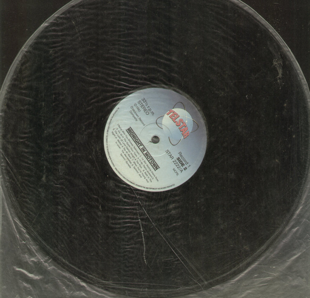 Midnight In Motown - English Bollywood Vinyl LP - No Sleeve
