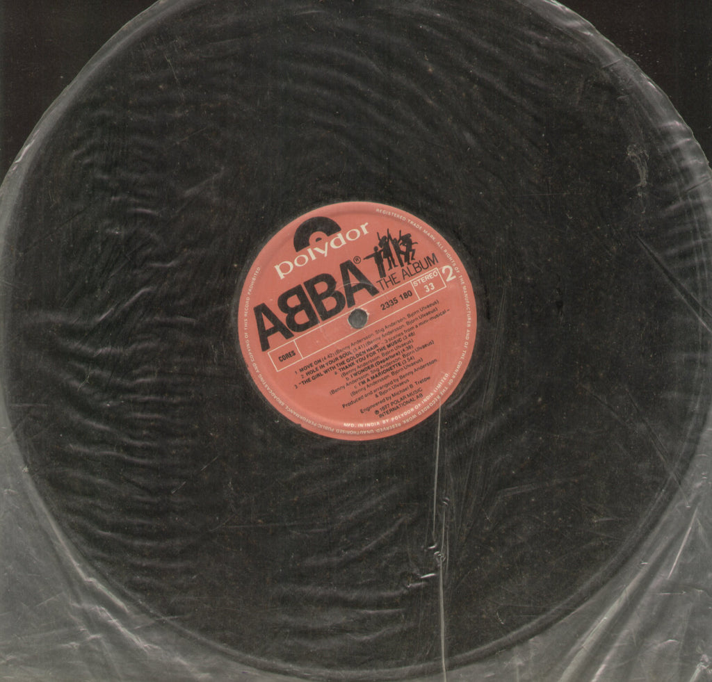 Abba The Album - English Bollywood Vinyl LP - No Sleeve