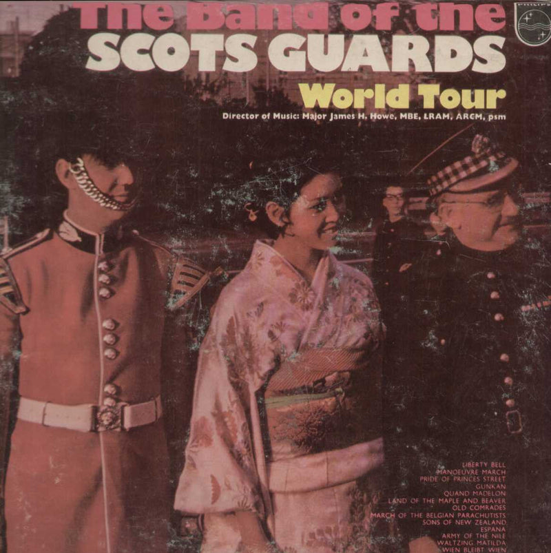 the band of the scots guards world tour — LP vinyl record cover