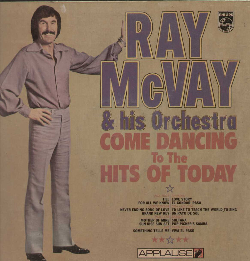 Come Dancing To The Hits Of Today by Ray McVay & His Orchestra ‎ — LP vinyl record cover