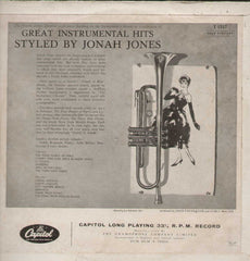 JONAH JONES - GREAT INSTRUMENTAL HITS STYLED BY 1961 CAPITOL English Vinyl LP