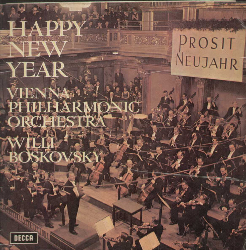 Happy New Year .../ Willi Boskovsky — LP vinyl record cover