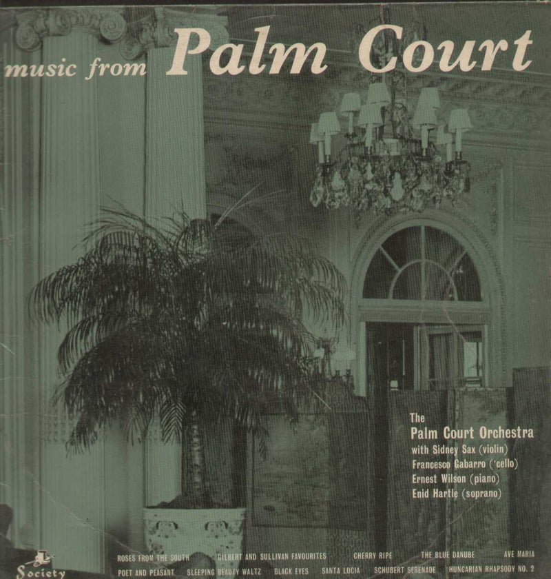 From Palm Court Lp 1963 — 1963 LP vinyl record cover
