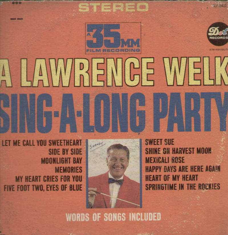Lawrence Welk (& Singers) Sing-A-Long Party 1962 — 1962 LP vinyl record cover