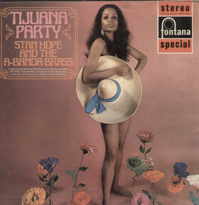 Tijuana Party Stan Hope and the A-Banda Brass — LP vinyl record cover