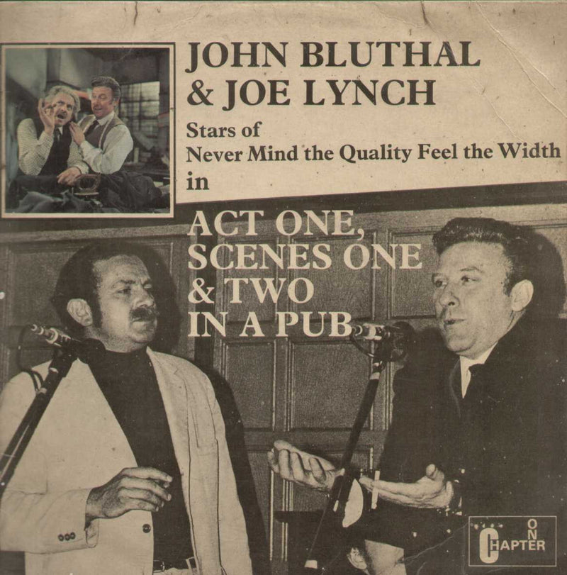 JOHN BLUTHAL AND JOE LYNCH Act One, Scene One And Two In A Pub — LP vinyl record cover
