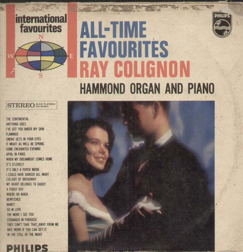 All-time Favourites by Ray Colignon ‎ — LP vinyl record cover