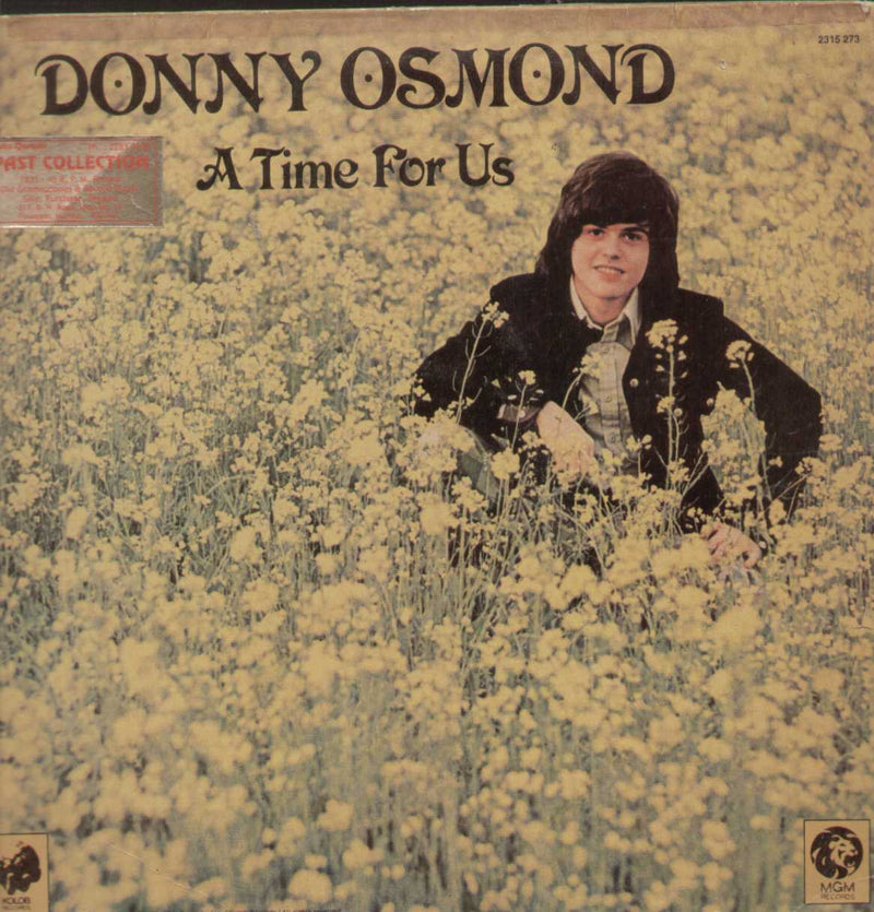 Donny Osmond A Time For Us — LP vinyl record cover