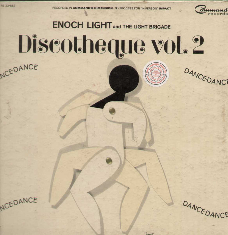 Enoch Light Discotheque Vol 2 LP Command — disco LP vinyl record cover
