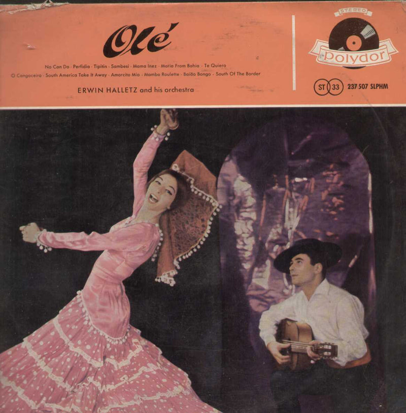 Ole by Erwin Halletz and his orchestra — LP vinyl record cover