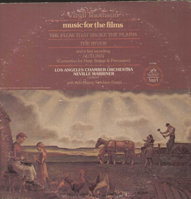 Neville Marriner Los Angeles Chamber Orchestra Thomson Music For Films English Vinyl L P — LP vinyl record cover