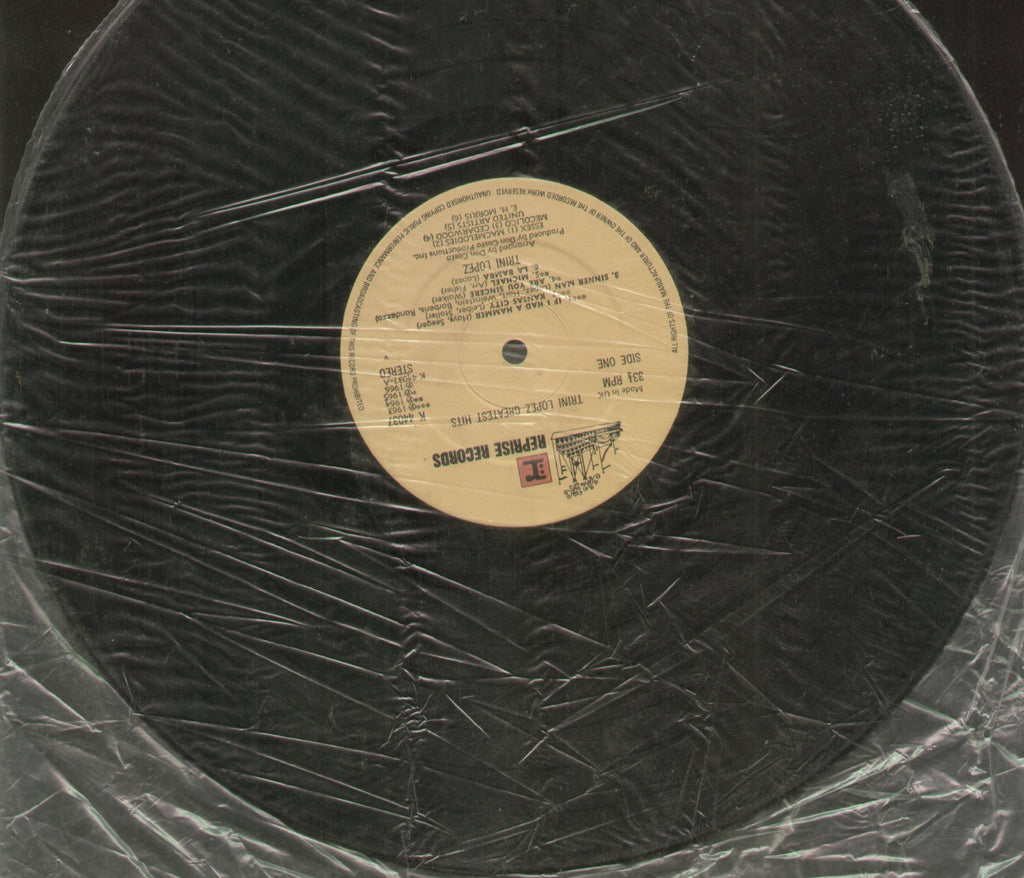 Trini Lopez Greatest Hits - English Bollywood Vinyl LP - No Sleeve