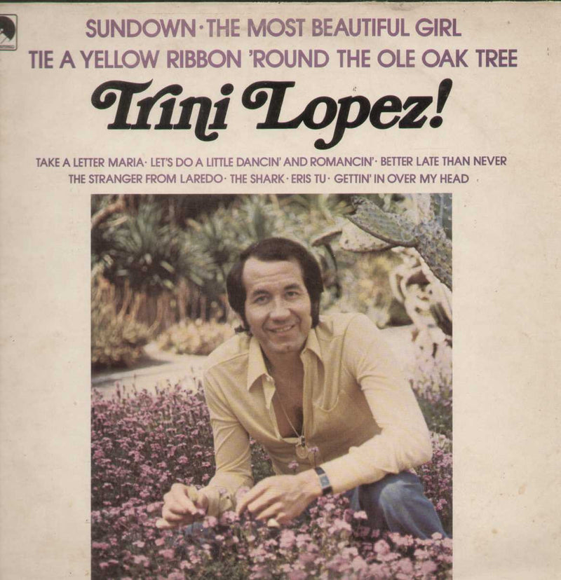 Trini Lopez 1974 English Vinyl L P — 1974 LP vinyl record cover