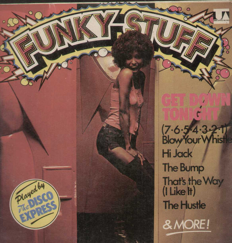 Disco Express Funky Stuff-Get Down Tonight English Vinyl L P — disco LP vinyl record cover